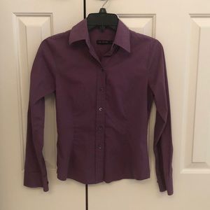 Long sleeve, Plum shirt- XS
